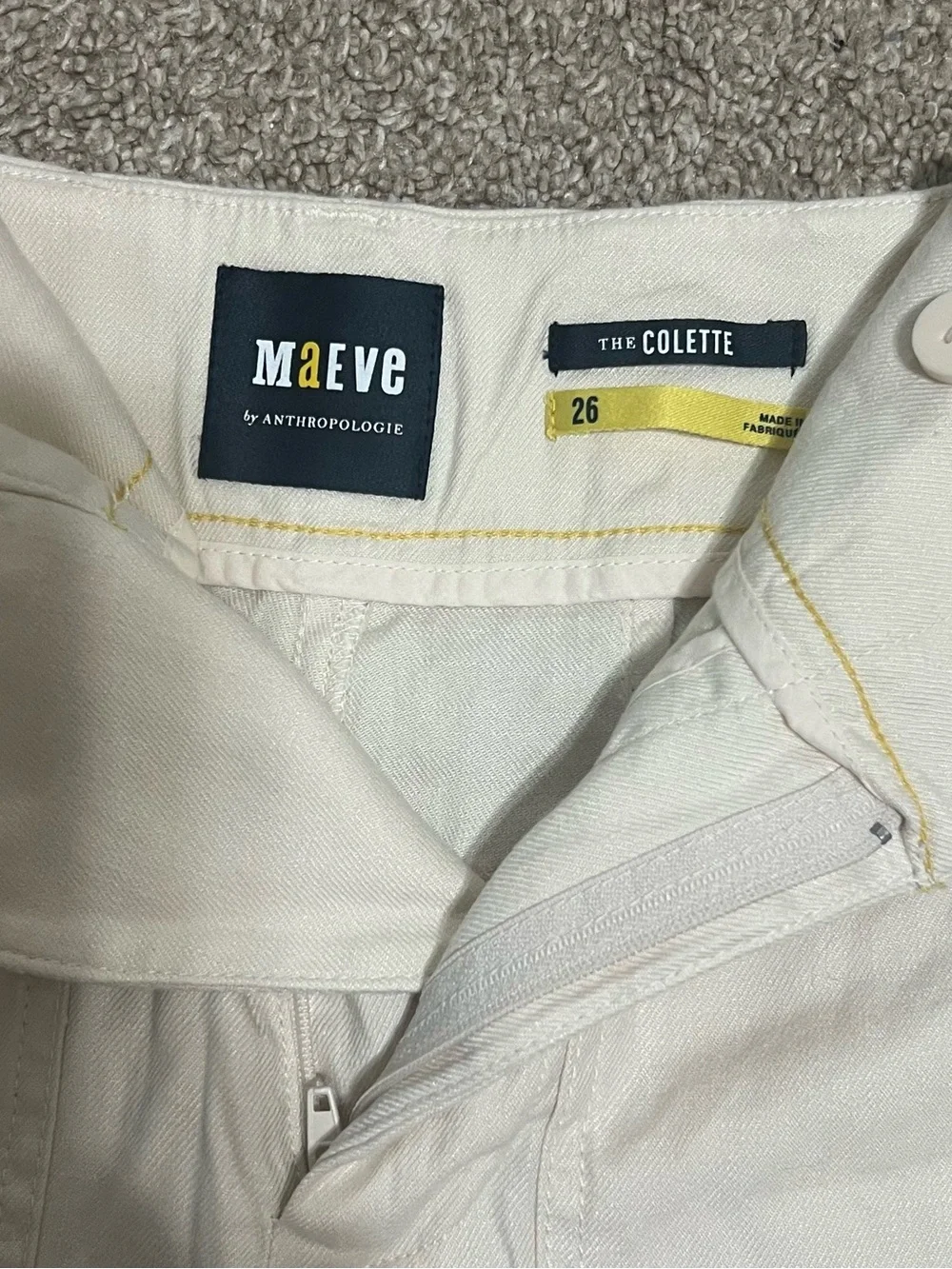 Anthropologie by Maeve THE COLETTE Linen Short Size 26 - Picture 3 of 5
